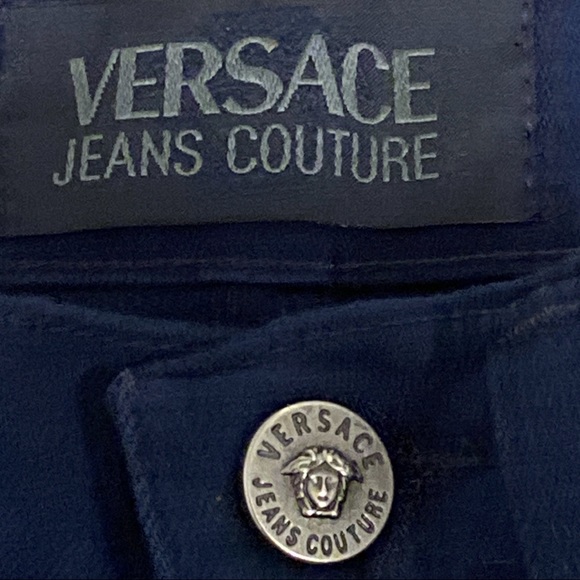 EUC Versace Vintage Dark Blue Straight Jeans - Picture 4 of 7